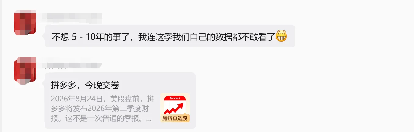 很多持有PDD的机构处于自我怀疑期